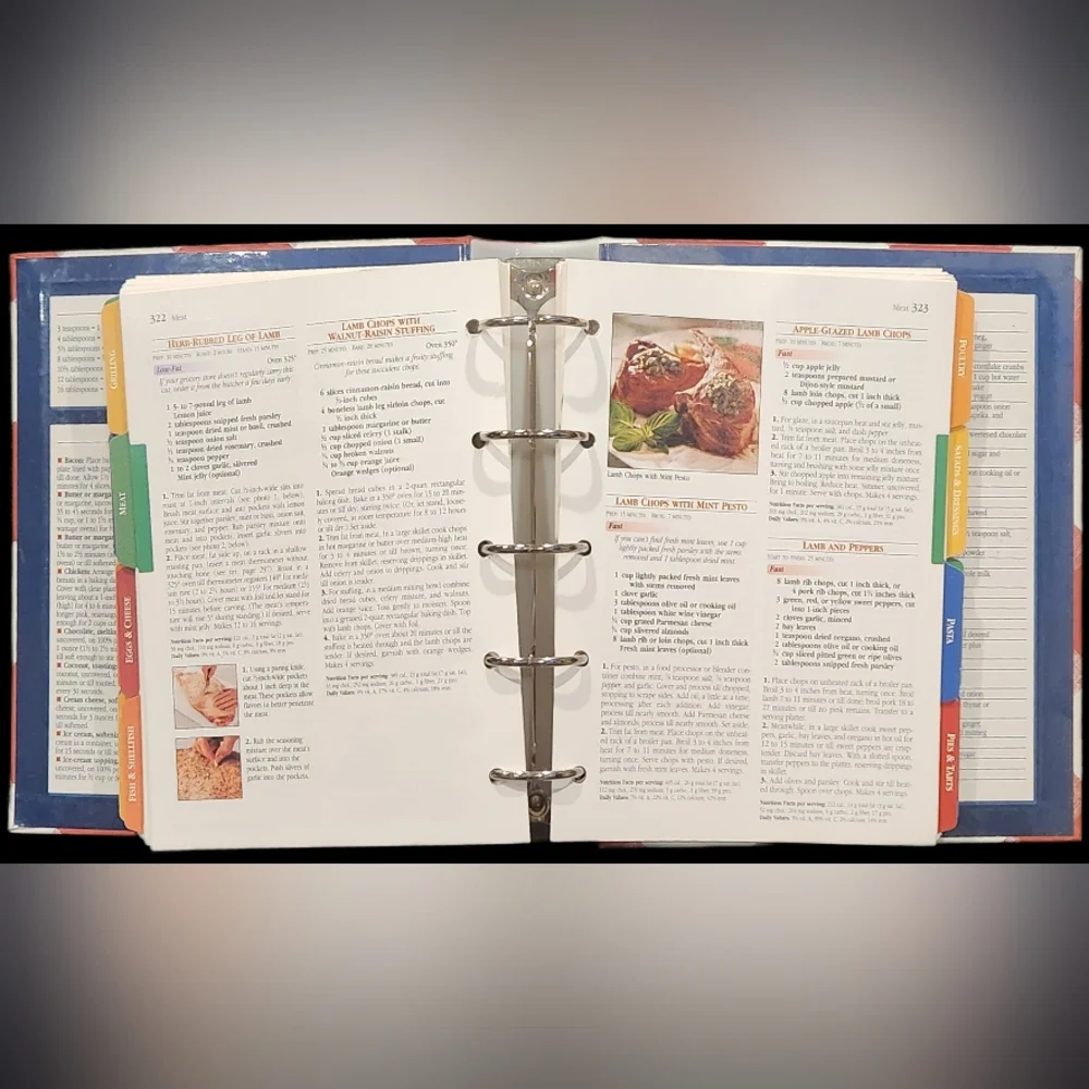 1996 Better Homes and Gardens New Cook Book 11th Edition Vintage 5 Ring Binder - Picture 4 of 4